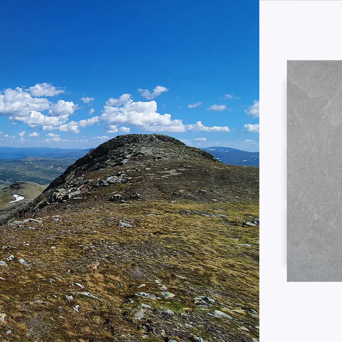 Granitkeramik Bräcke, inspirerad av naturstenen kvarts.