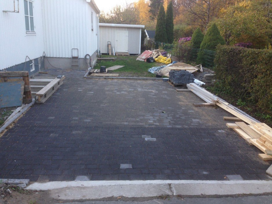 Äntligen en fin garageuppfart - Stenbolaget