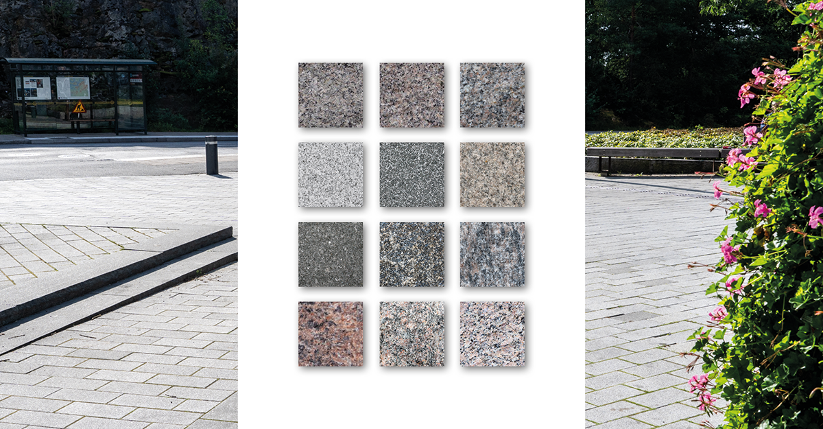 Granit till offentliga stadsytor