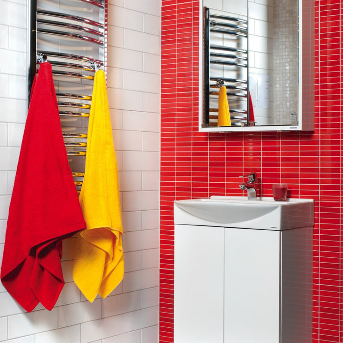 Rött kakel ger färgstarka hem - Stenbolaget