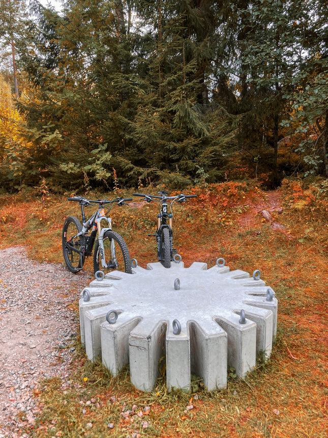 Cykelställ Kuggen 1600x480 - Stenbolaget