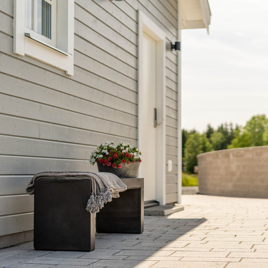 Fjord Bänk Antracit 380x1180x450 - Stenbolaget