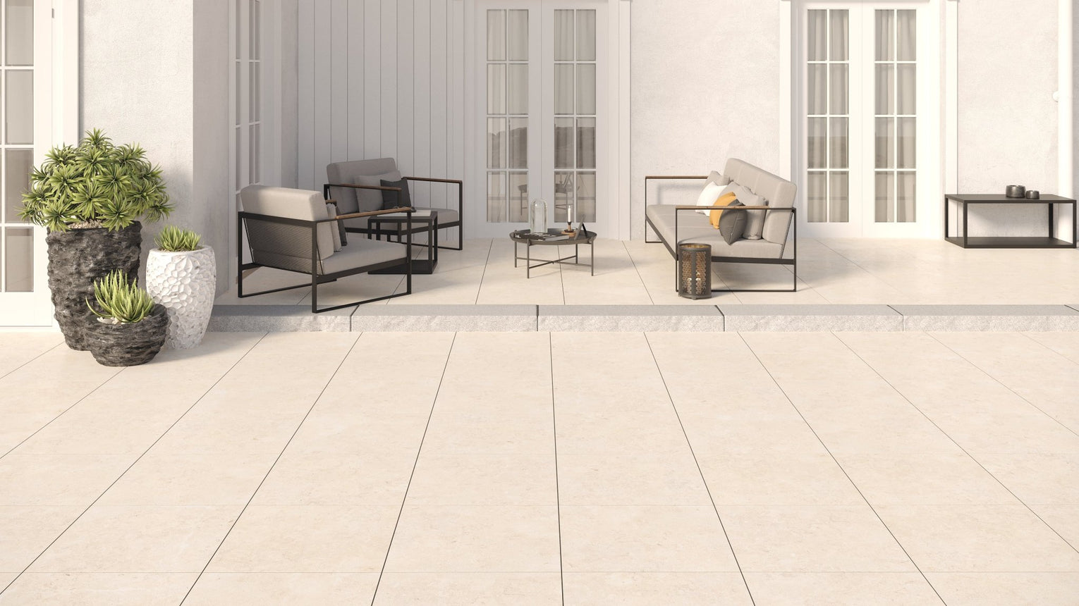 Granitkeramik Fårö Beige 595x595x20 - Stenbolaget Plattor - Granitkeramik