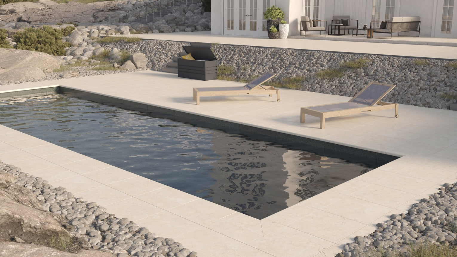 Granitkeramik Fårö Beige 595x595x20 - Stenbolaget Plattor - Granitkeramik