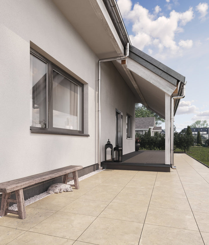 Granitkeramik Fårö Beige 595x595x20 - Stenbolaget Plattor - Granitkeramik