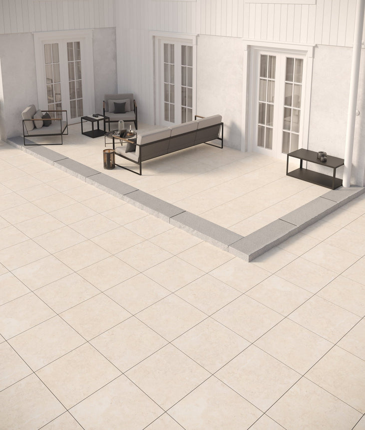 Granitkeramik Fårö Beige 595x595x20 - Stenbolaget Plattor - Granitkeramik