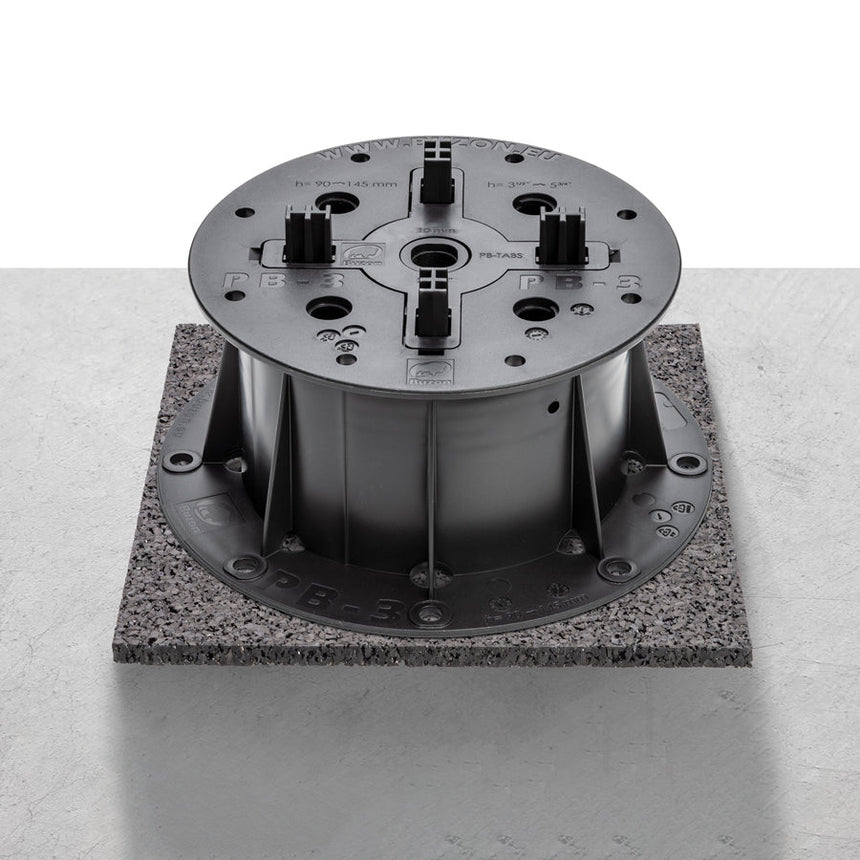 Gummiplatta Buzon U - PAD 200x200x10 mm - Stenbolaget