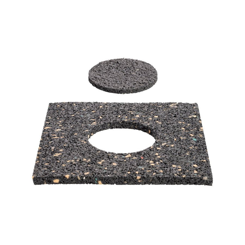 Gummiplatta Buzon U - PAD - GROUND 200x200x10 mm - Stenbolaget