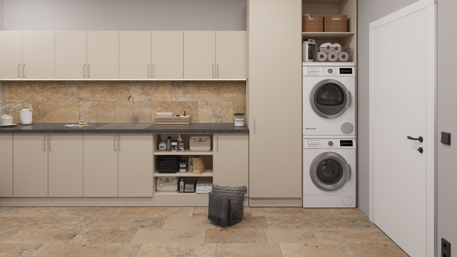 Jurakalksten Slipad Grå/Beige Fallande x305x10 - Stenbolaget