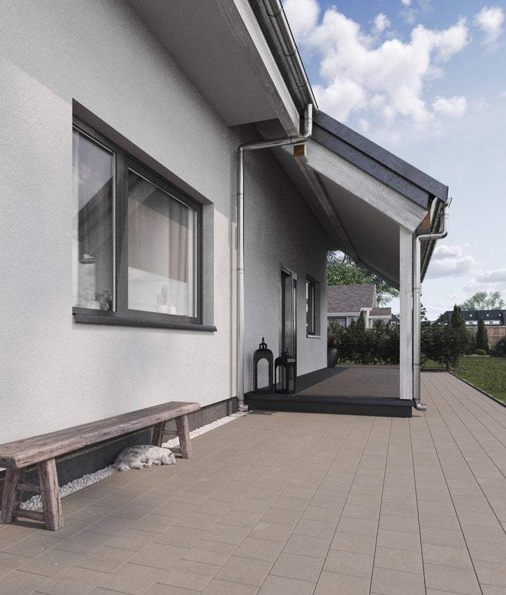 Marksten Modern Kvadrat Grå 210x210x50 - Stenbolaget