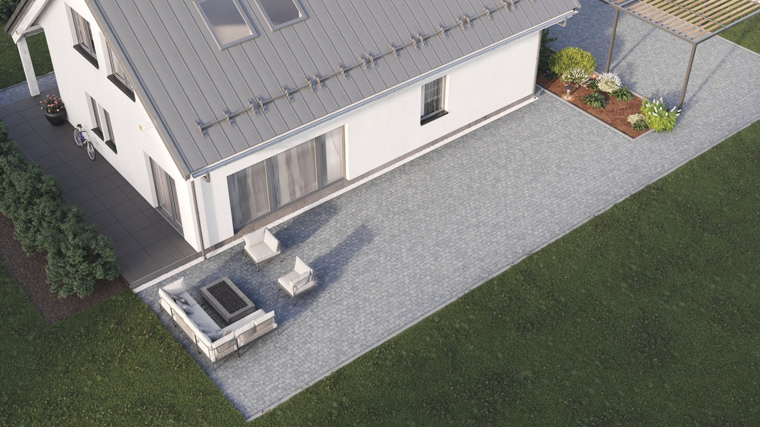 Marksten Visby Struktur Grafit 50mm - Stenbolaget