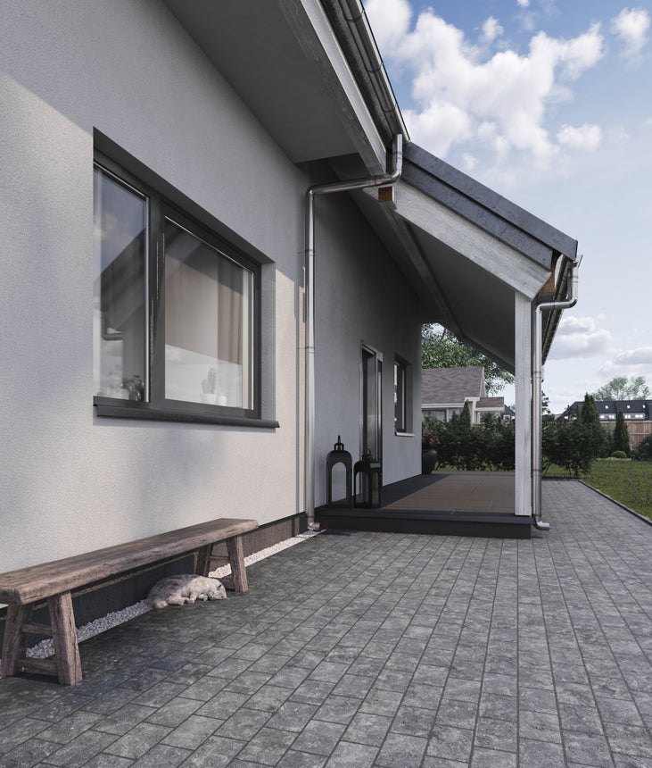 Marksten Visby Struktur Grafit 50mm - Stenbolaget