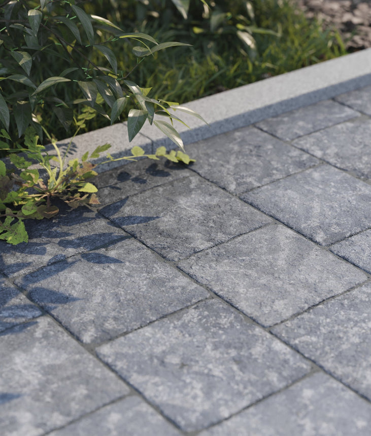 Marksten Visby Struktur Kvadrat Grafit 50mm - Stenbolaget