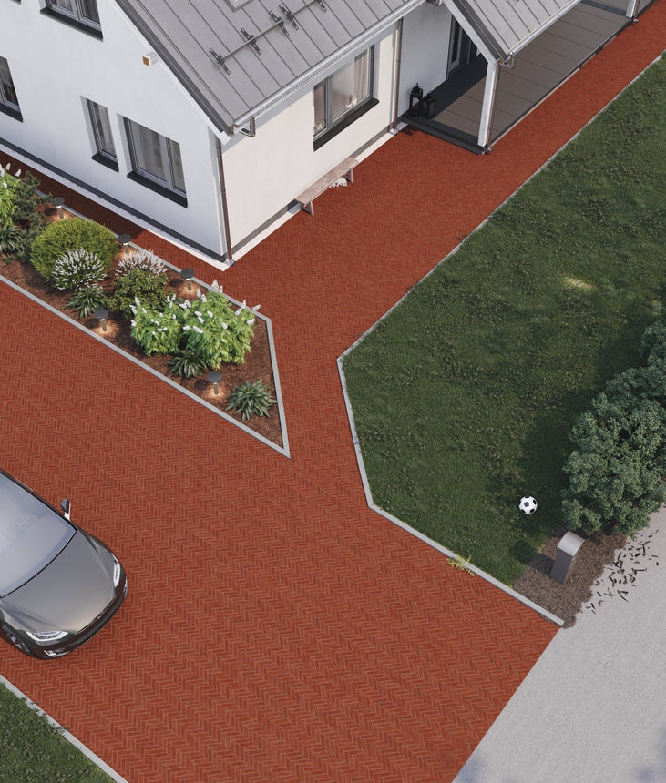Marktegel Sparreholm Handslaget Röd 215x65x65 - Stenbolaget