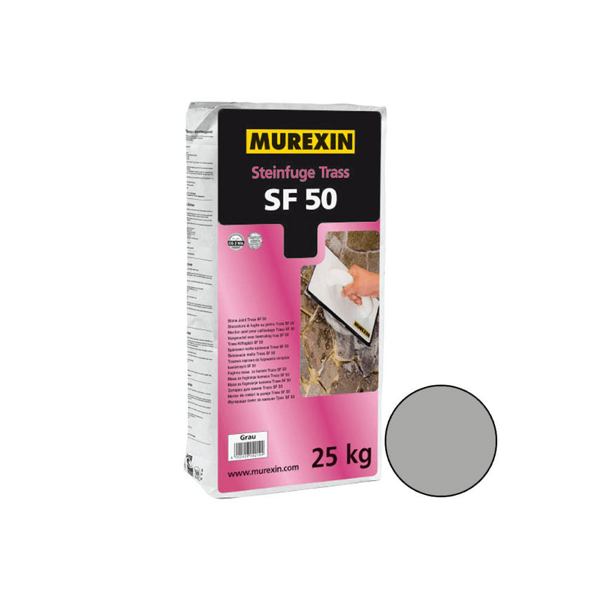 Murexin Stenfog Trass SF50 Grå 25kg - Stenbolaget