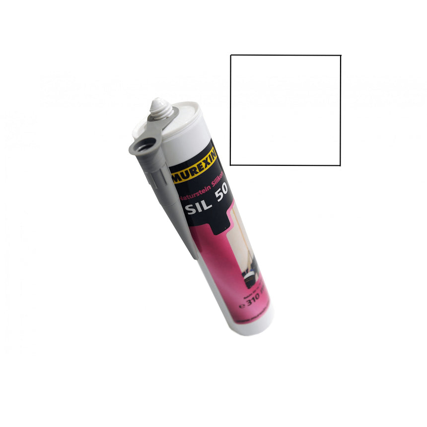 Naturstenssilikon SIL50 Vit - Stenbolaget