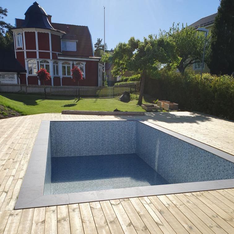 Poolkantsten Ecostone Limegrey - Stenbolaget