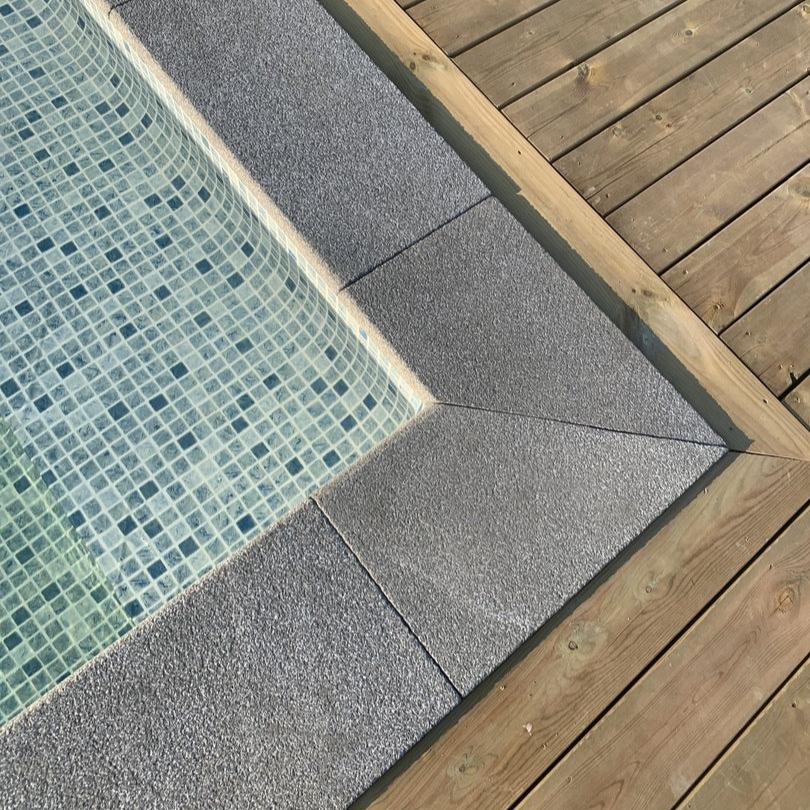 Poolpaket Granit Grafitgrå 600 4x8m - Stenbolaget
