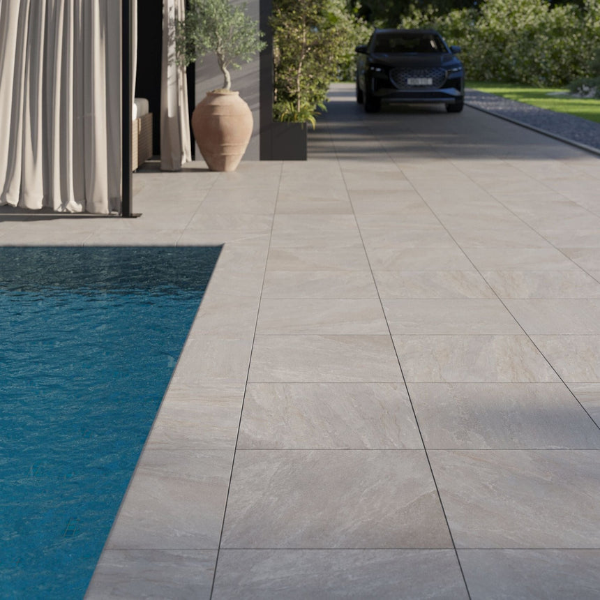 Poolsten Granitkeramik Marstrand sand - Stenbolaget