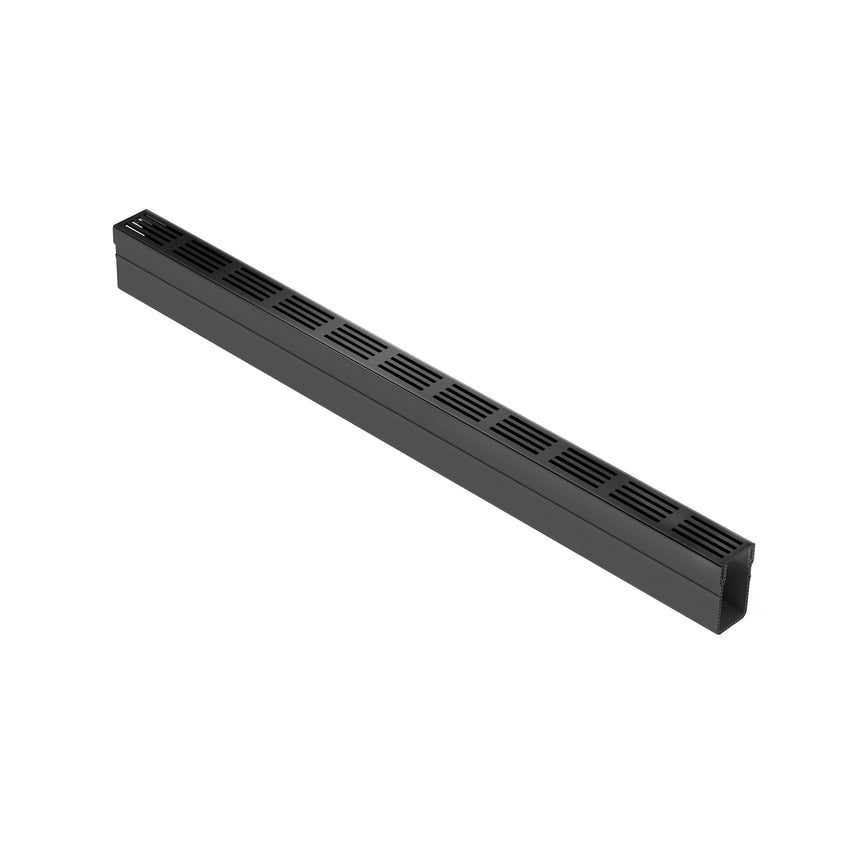 Slimline Avvattningsränna 1000 Svartlackat galler - Stenbolaget