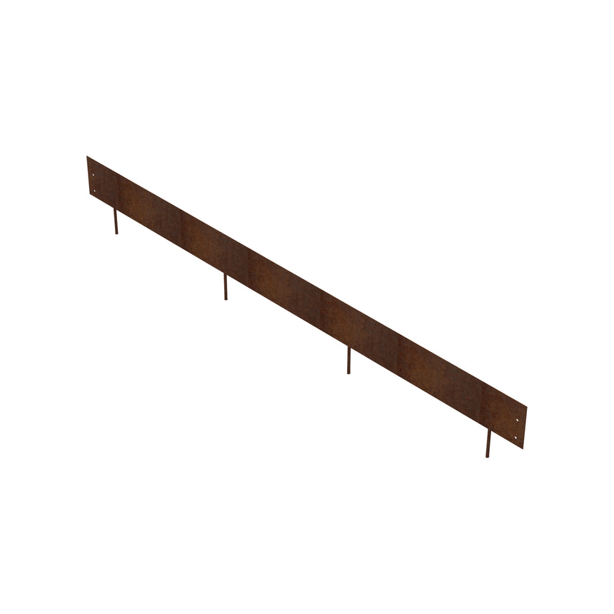 Stålkant Cortenstål Rak 1500x120 - Stenbolaget