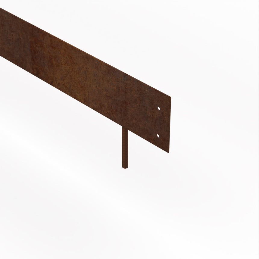 Stålkant Cortenstål Rak 3000x100 - Stenbolaget