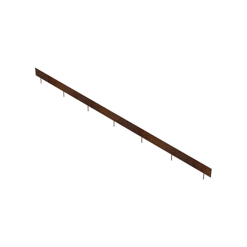 Stålkant Cortenstål Rak 3000x120 - Stenbolaget