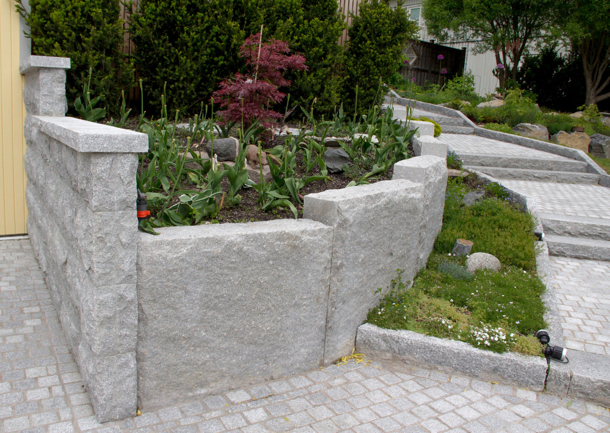 Blockstensmur Granit 1000 | Stenbolaget.