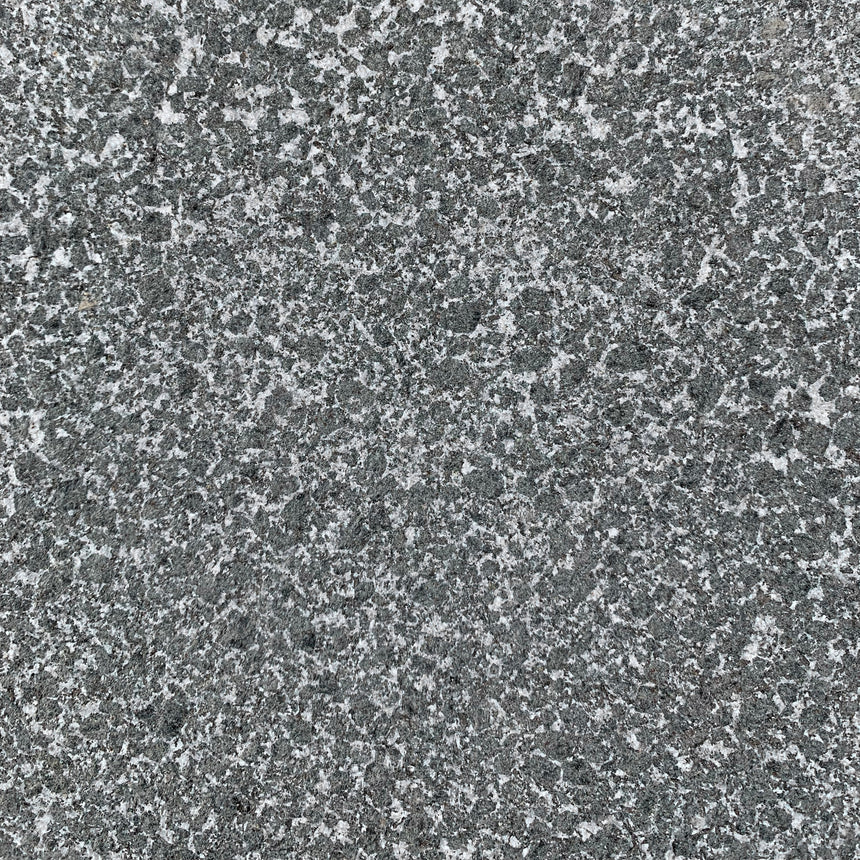 Bergama Granit Grafitgrå Blästrad Materialprov