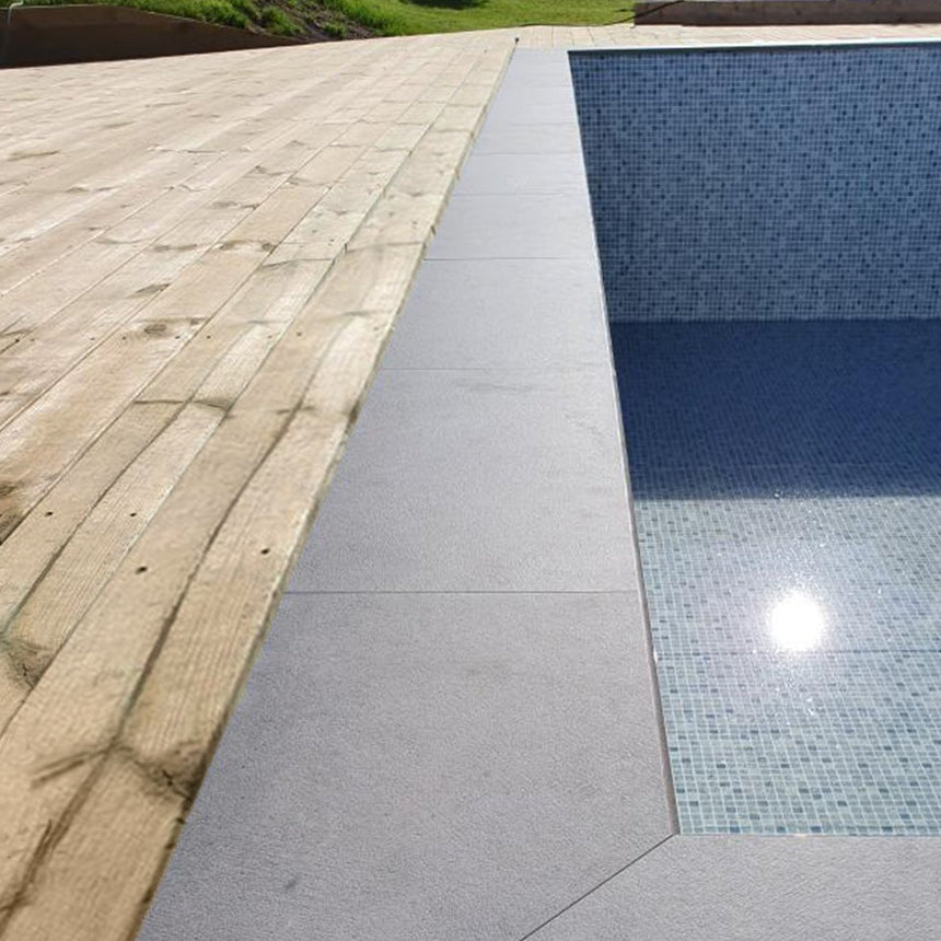 Poolkantsten Ecostone Dark Limegrey Rak | Stenbolaget.