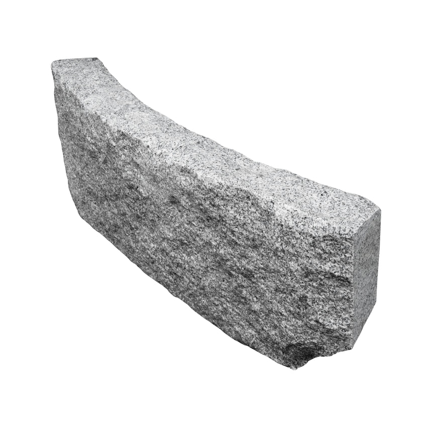 Granitkantsten RV6 Grå Radie 1,0 500-1100x250x80 | Stenbolaget.