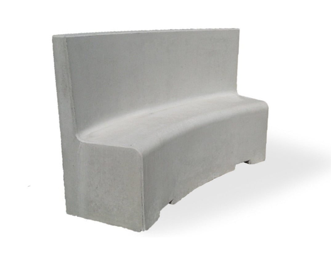 Bänk Ulriksdal Grå 1955x470x1250 - Stenbolaget