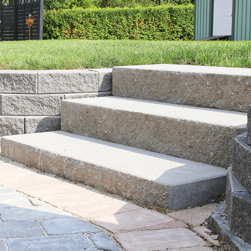 Betongtrappa Dubbelsidig Grå 700x350x140 - Stenbolaget
