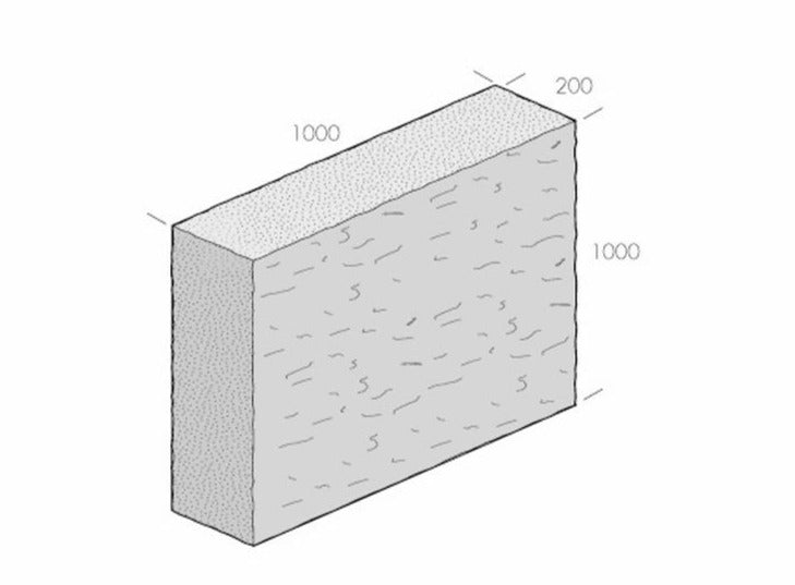 Blockstensmur Porto Grå 1000x1000x200 - Stenbolaget