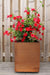 Corten Kruka m Botten 300x300x400 - Stenbolaget