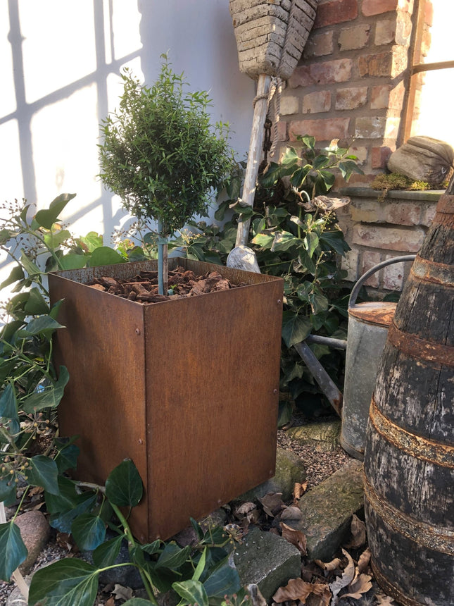 Corten Kruka m Botten 300x600x400 - Stenbolaget