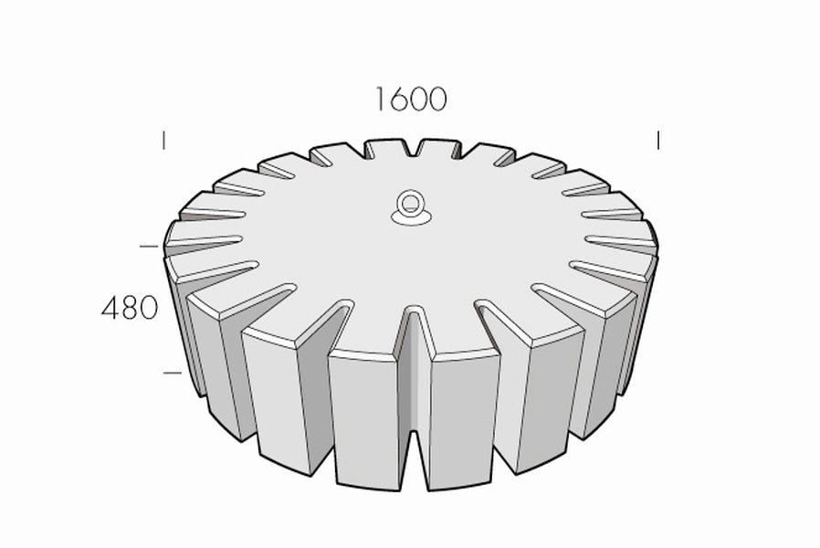 Cykelställ Kuggen 1600x480 - Stenbolaget