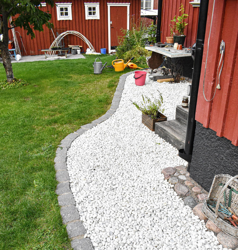 Dekorsten Tumlad Dolomit Vit 10 - 20 20kg - Stenbolaget