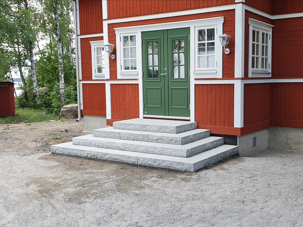 Entrétrappa Bergama Granit Grå Rekt. 1700x850x150 - Stenbolaget