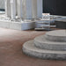 Entrétrappa Bergama Granit Grå Rund 2300x1150x150 - Stenbolaget
