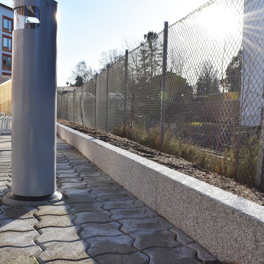 Granitkantsten Bergama GV1 Grå Rak Modern 700 - 1100 - Stenbolaget