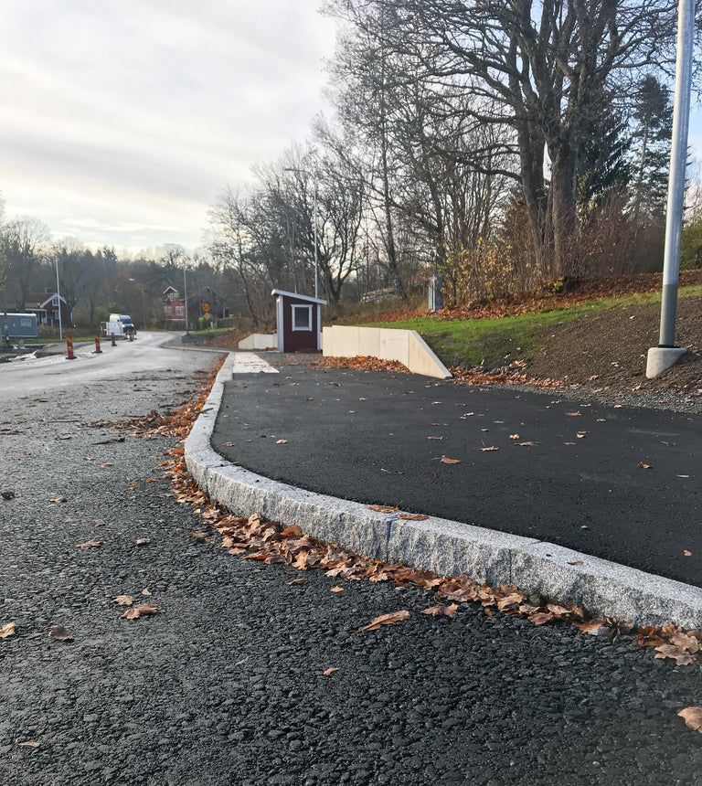 Granitkantsten Bergama RV2 Grå Radie 4,5 500 - 1100 - Stenbolaget