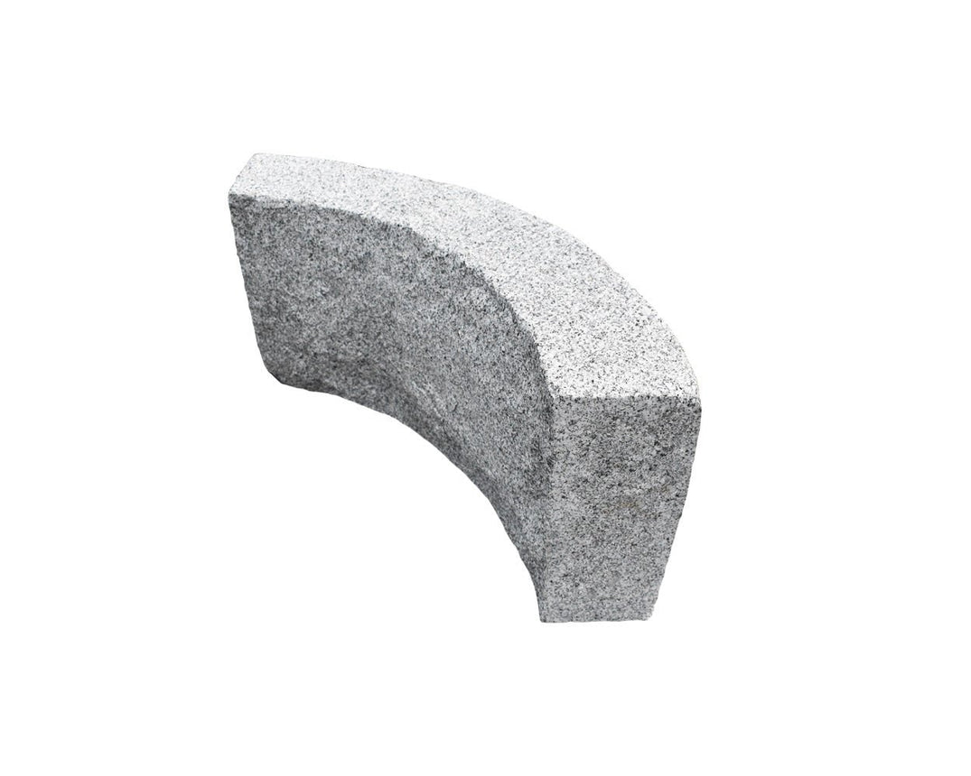 Granitkantsten Bergama RV4 Grå Radie 4,5 500 - 1100 - Stenbolaget