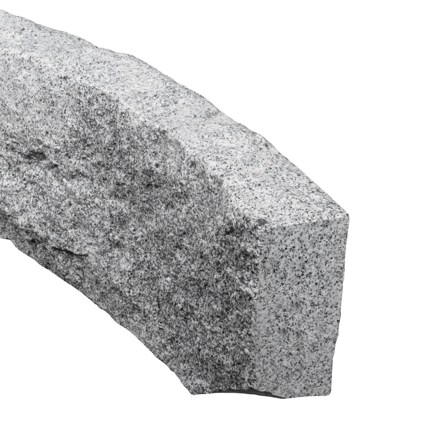Granitkantsten Bergama RV6 Grå Radie 1,0 500 - 1100 - Stenbolaget