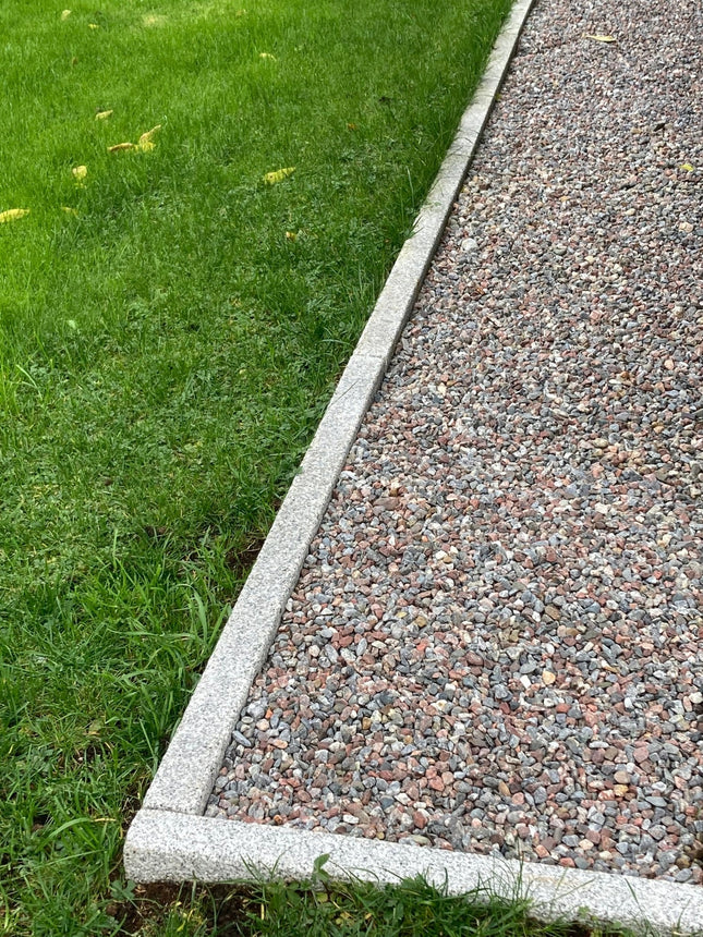 Granitkantsten Bergama RV6 Grå Rak Modern 700 - 1100 - Stenbolaget