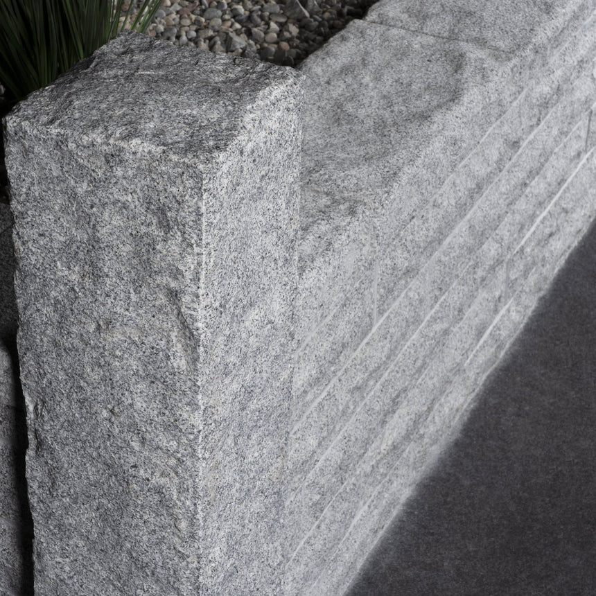 Granitstolpe Bergama Grå Rustik 1200x150x150 - Stenbolaget
