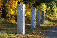 Granitstolpe Bergama Grå Rustik 1300x200x200 - Stenbolaget