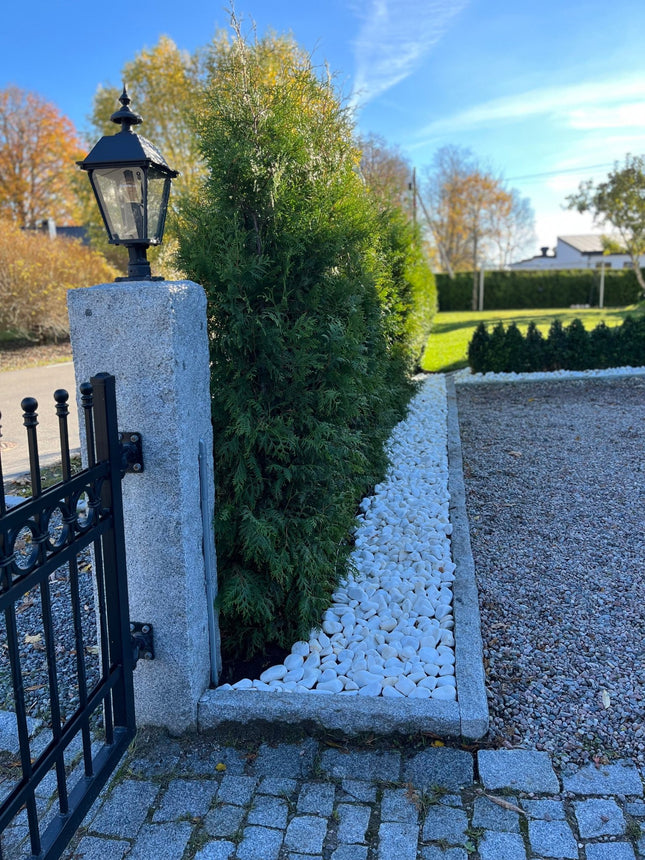 Granitstolpe Bergama Grå Rustik 1300x200x200 - Stenbolaget