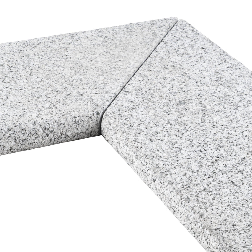 Poolsten Bergama Granit Hörn Grå 500/500x200x30 - Stenbolaget