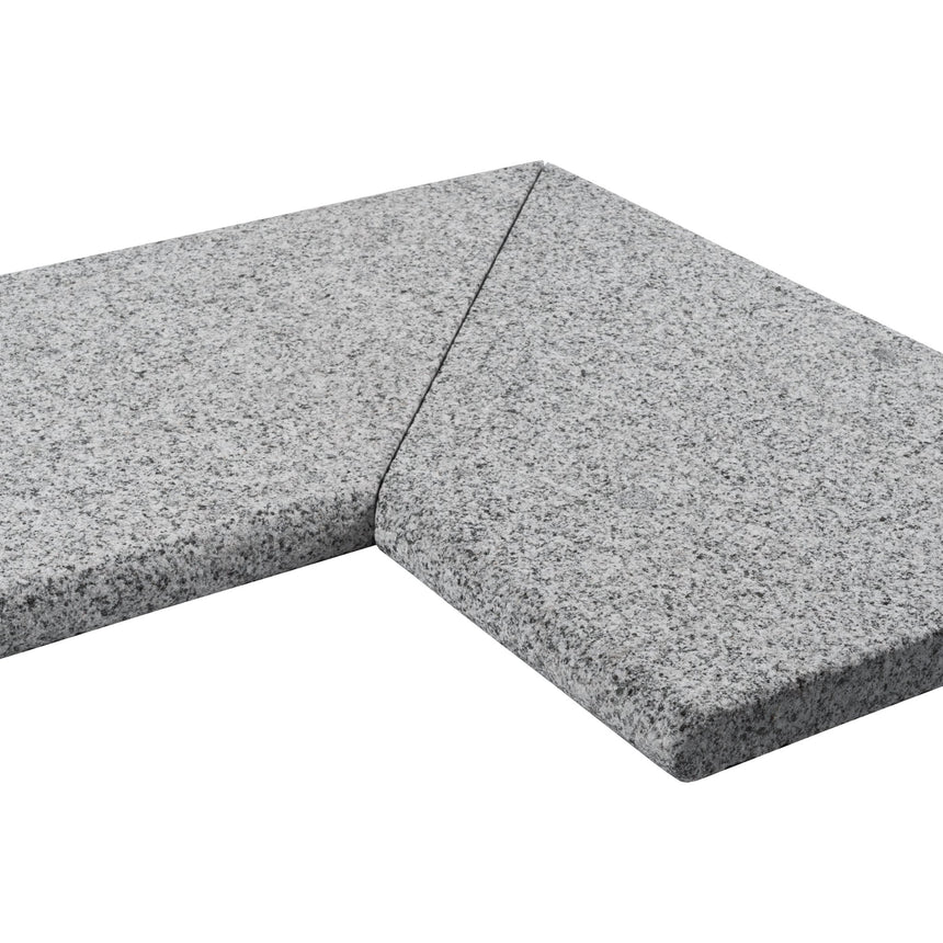 Poolsten Bergama Granit Hörn Grå 500/500x300x30 - Stenbolaget